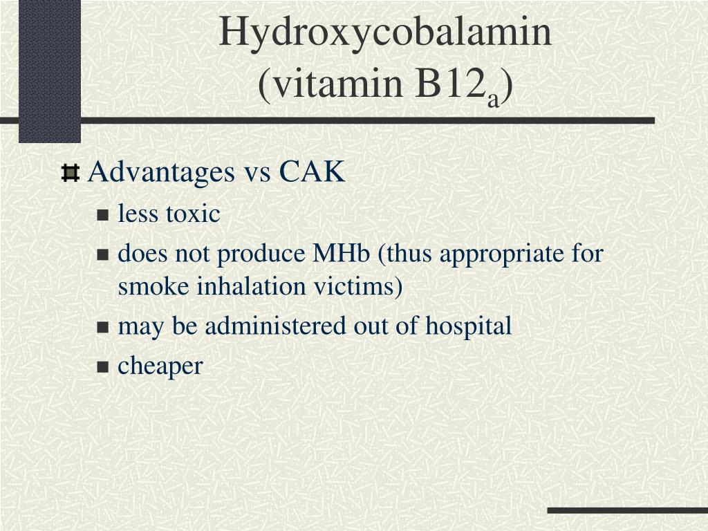 hydroxocobalamin cyanide poisoning hydroxocobalamin cyanide poisoning