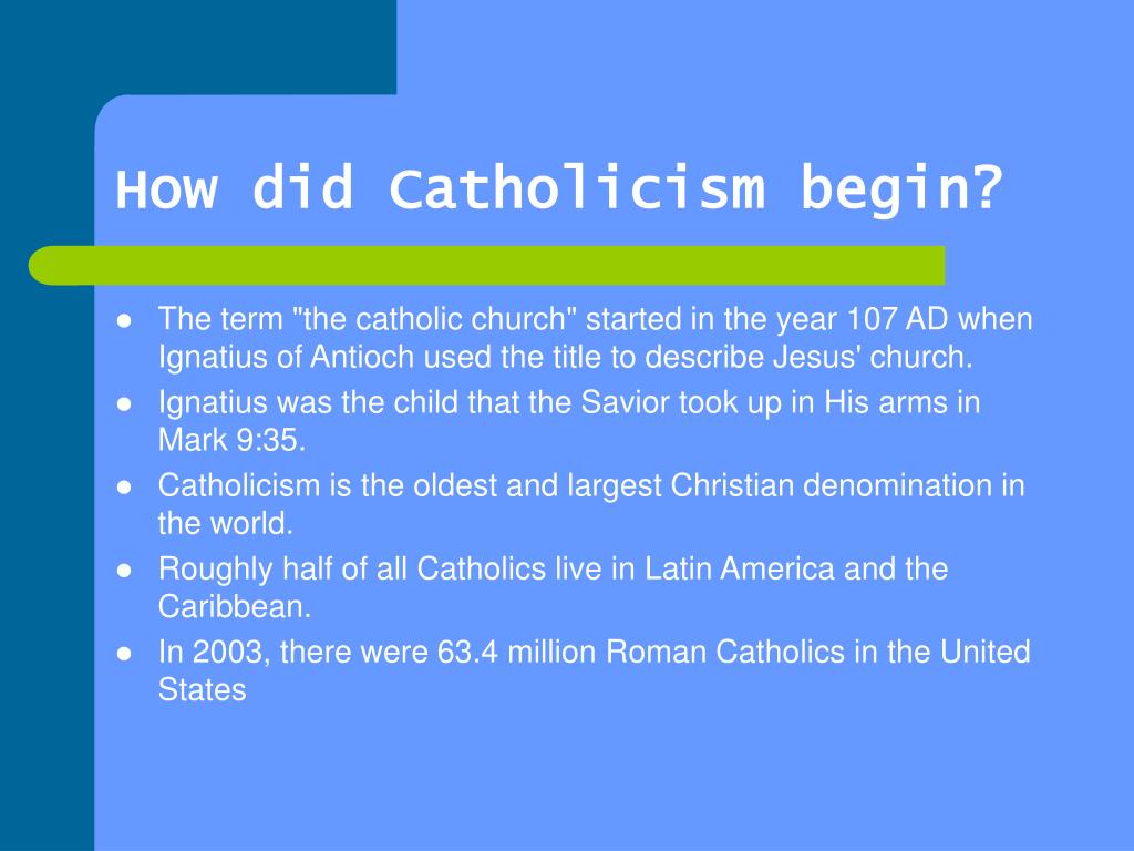 PPT Catholicism PowerPoint Presentation Free Download ID 1195688