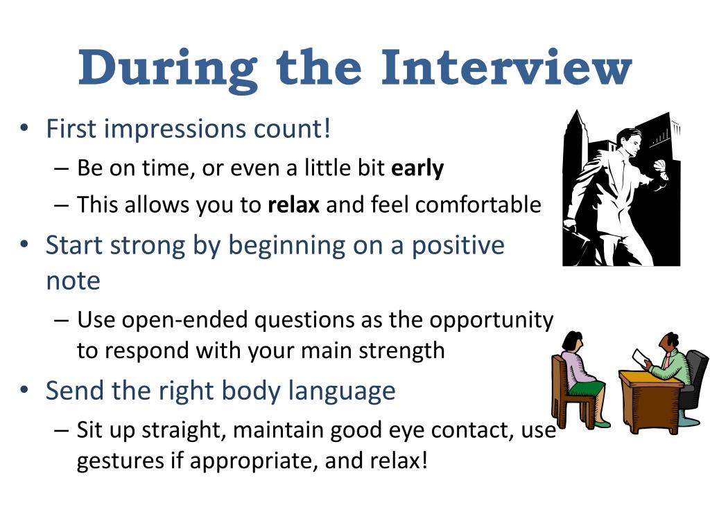 How to give a presentation for a job interview