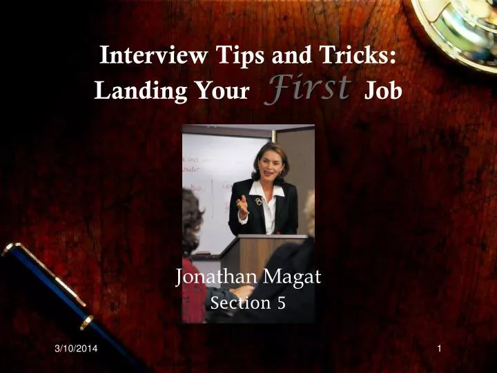 interview tips and tricks landing your first job n.