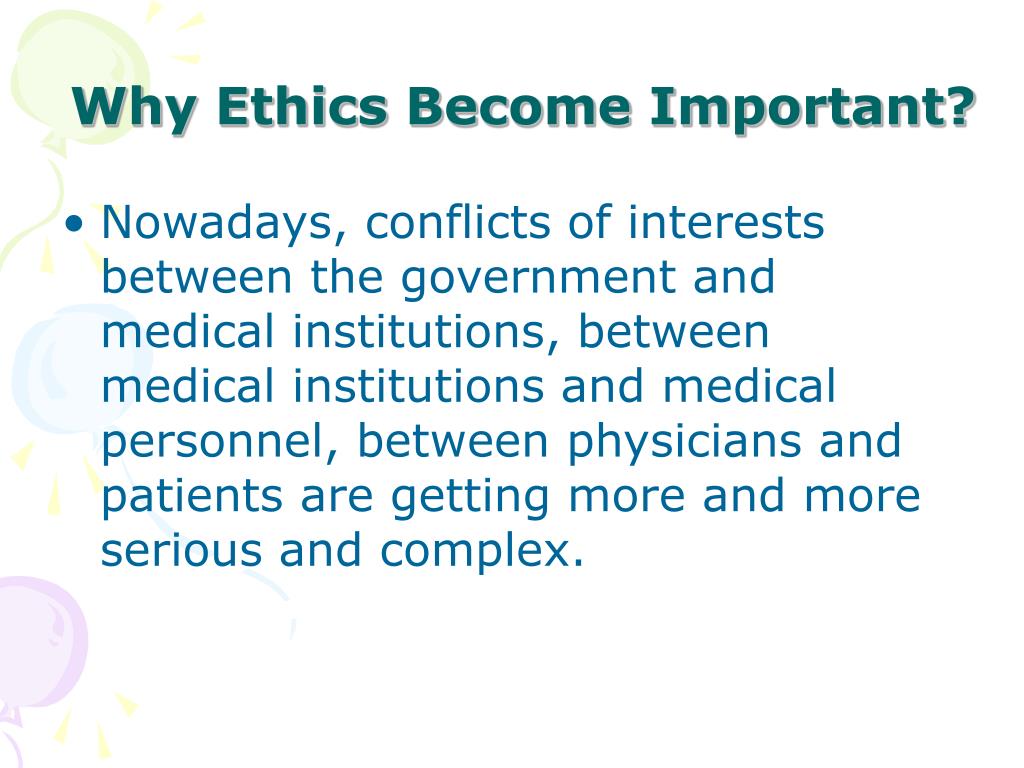 medical ethics presentation topics
