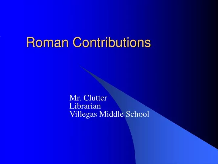 roman contributions n.