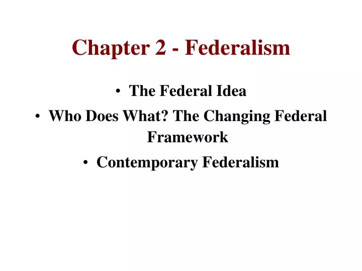 chapter 2 federalism n.