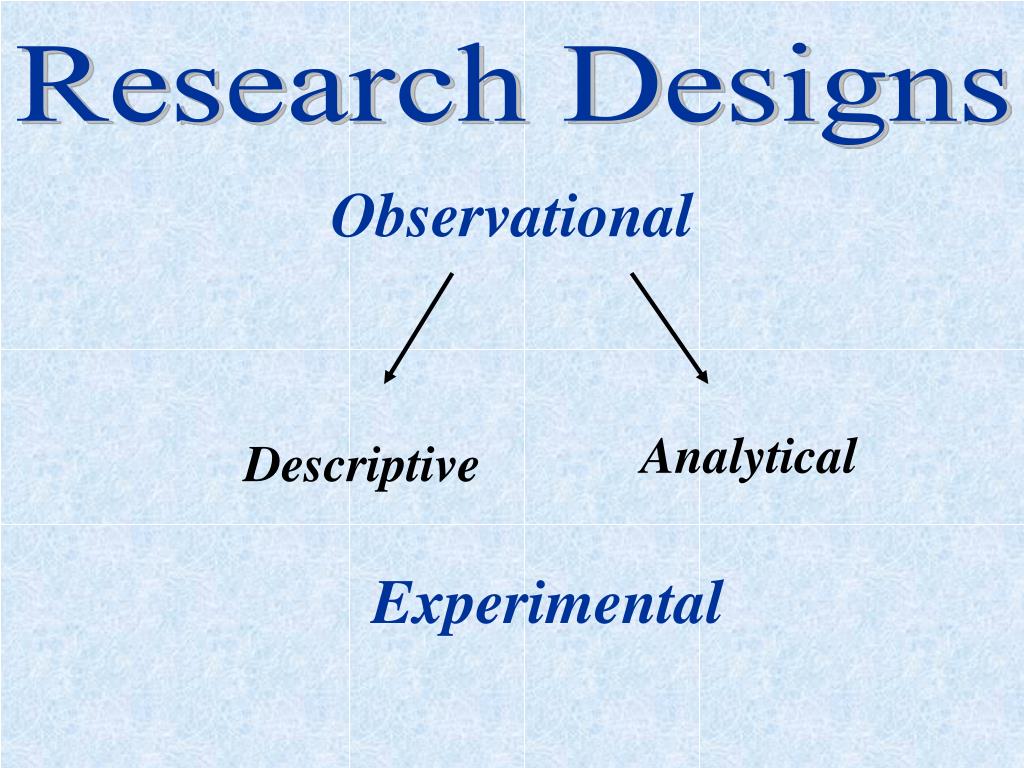 descriptive observational research design