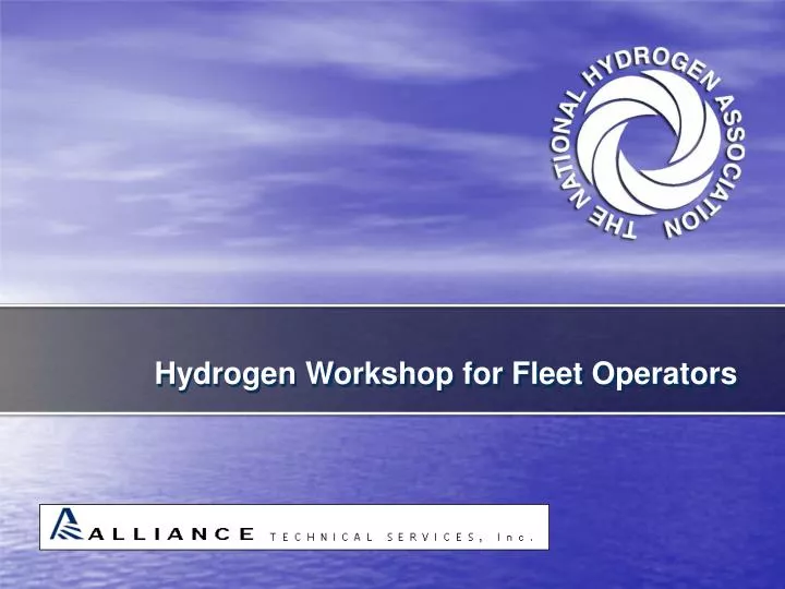 hydrogen workshop for fleet operators n.