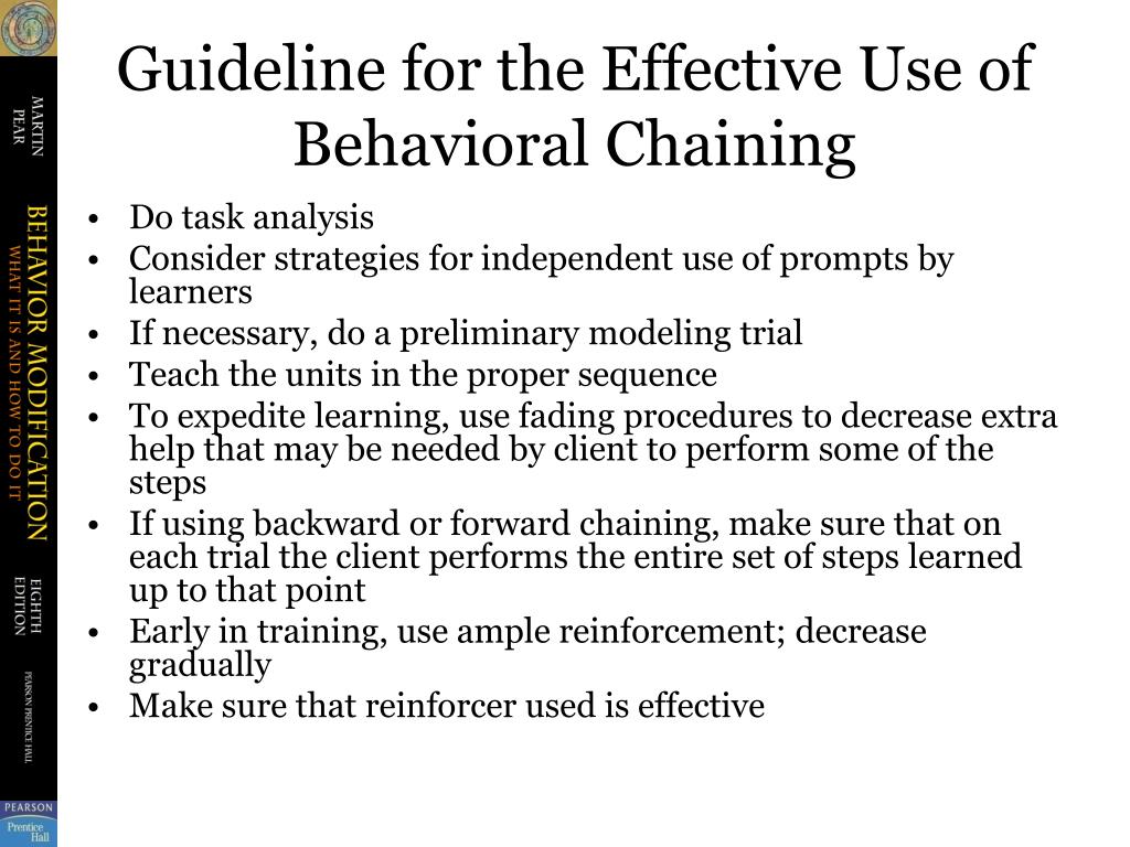 PPT Getting A New Sequence Of Behaviors To Occur With Behavioral 