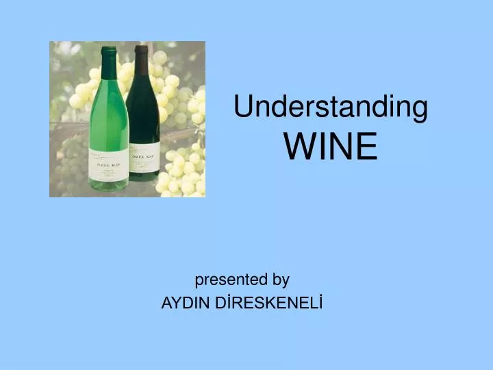 understanding wine n.