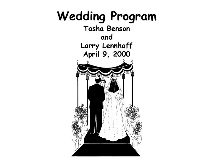 Ppt Wedding Program Powerpoint Presentation Free Download Id