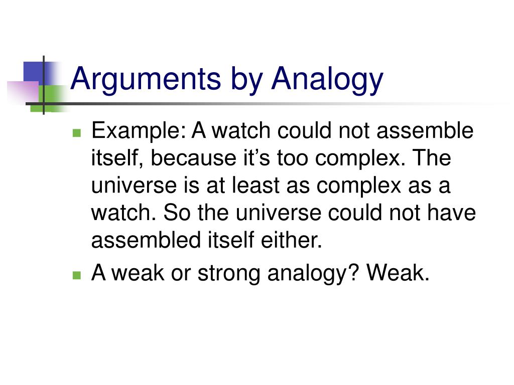 analogy argumentative essay