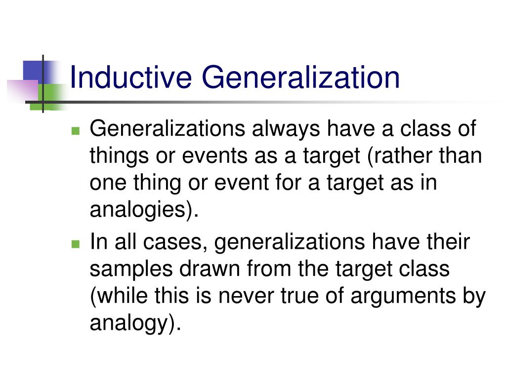 what is generalization in critical thinking