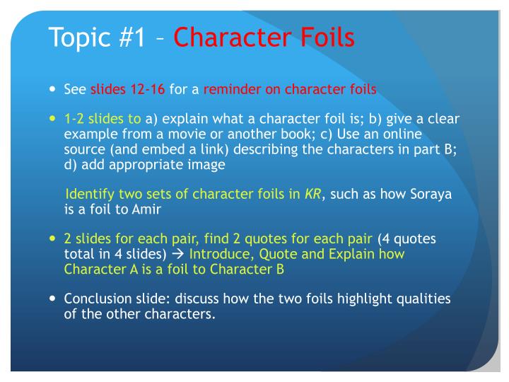 PPT Tracking Literary Devices in The Kite Runner PowerPoint