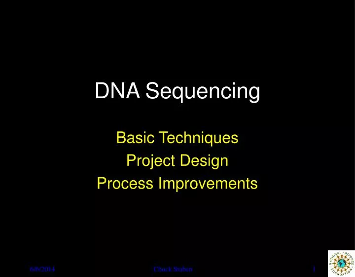 dna sequencing n.