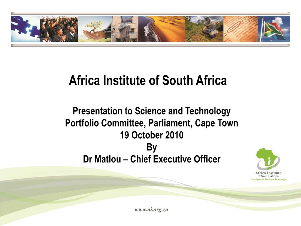 PPT - Africa Institute of South Africa PowerPoint Presentation, free ...