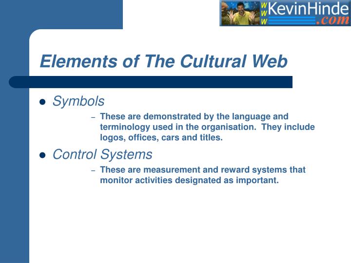 Elements Of The Cultural Web Elements Of The Cultural Web