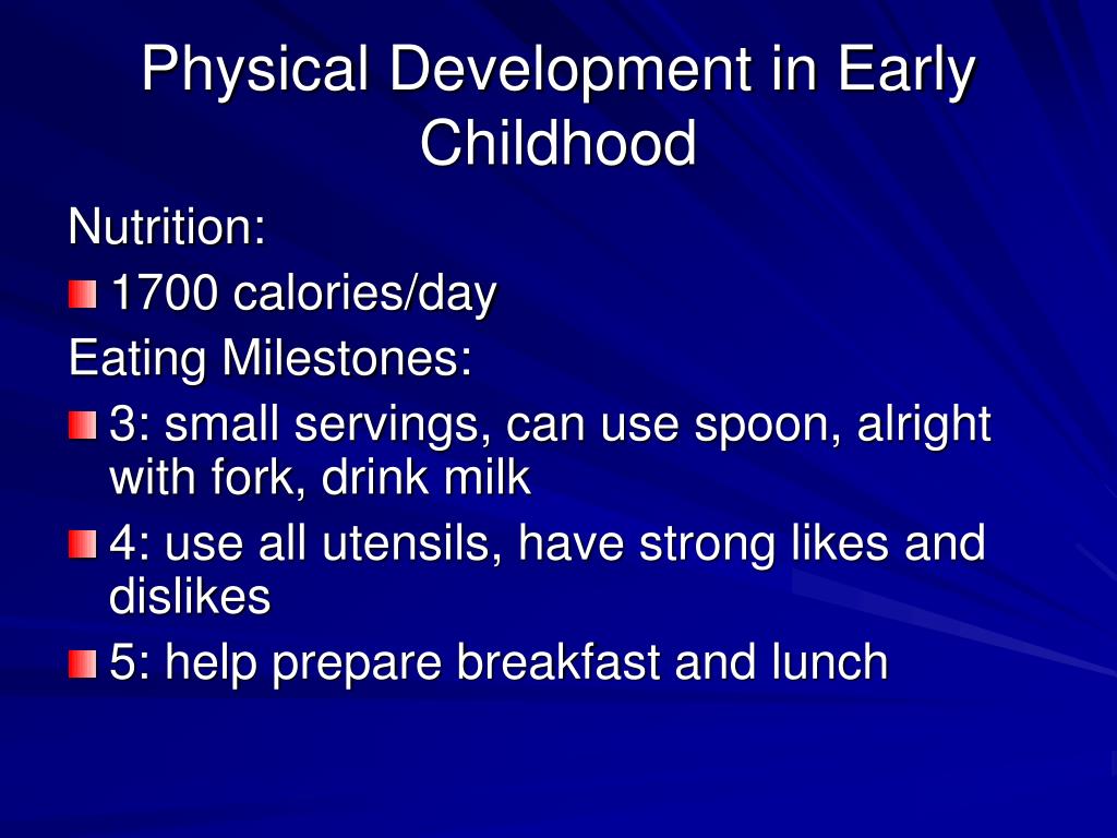 PPT - Physical and Cognitive Development in Early Childhood PowerPoint ...