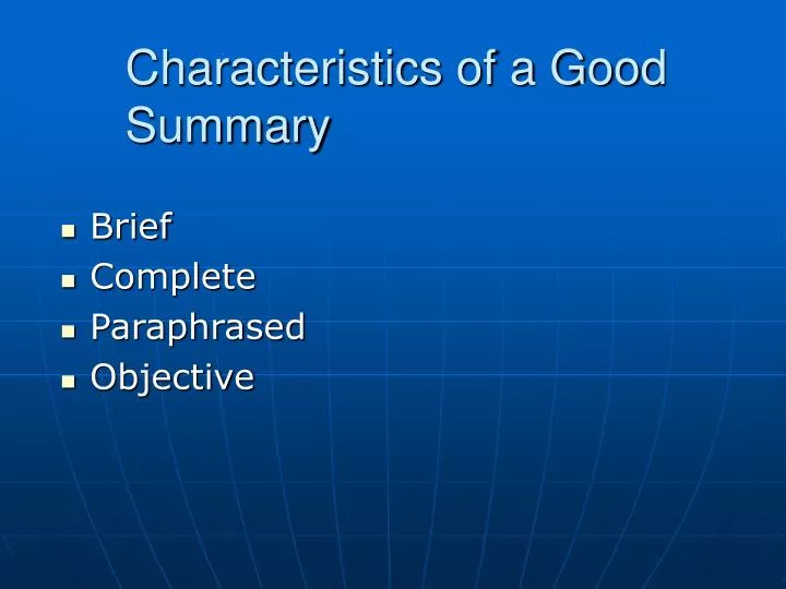 ppt-characteristics-of-a-good-summary-powerpoint-presentation-free