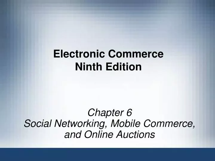 electronic commerce ninth edition n.