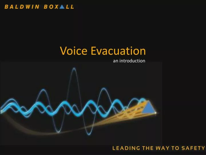 voice evacuation n.