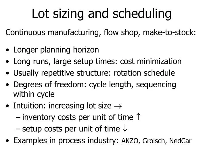 lot sizing Overview of the factors influencing the lot size the first part of this three post series looks at true north, change over time, container size, shipment size. lot sizing Overview of the factors influencing the lot size the first part of this three post series looks at true north, change over time, container size, shipment size.