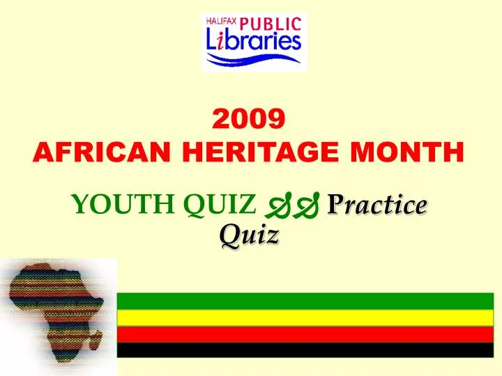 2009 african heritage month n.