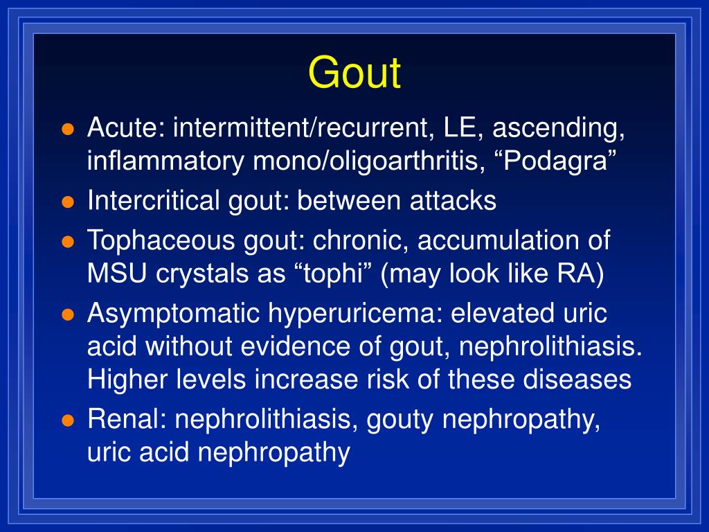 PPT - Management of Acute Gout PowerPoint Presentation, free download ...