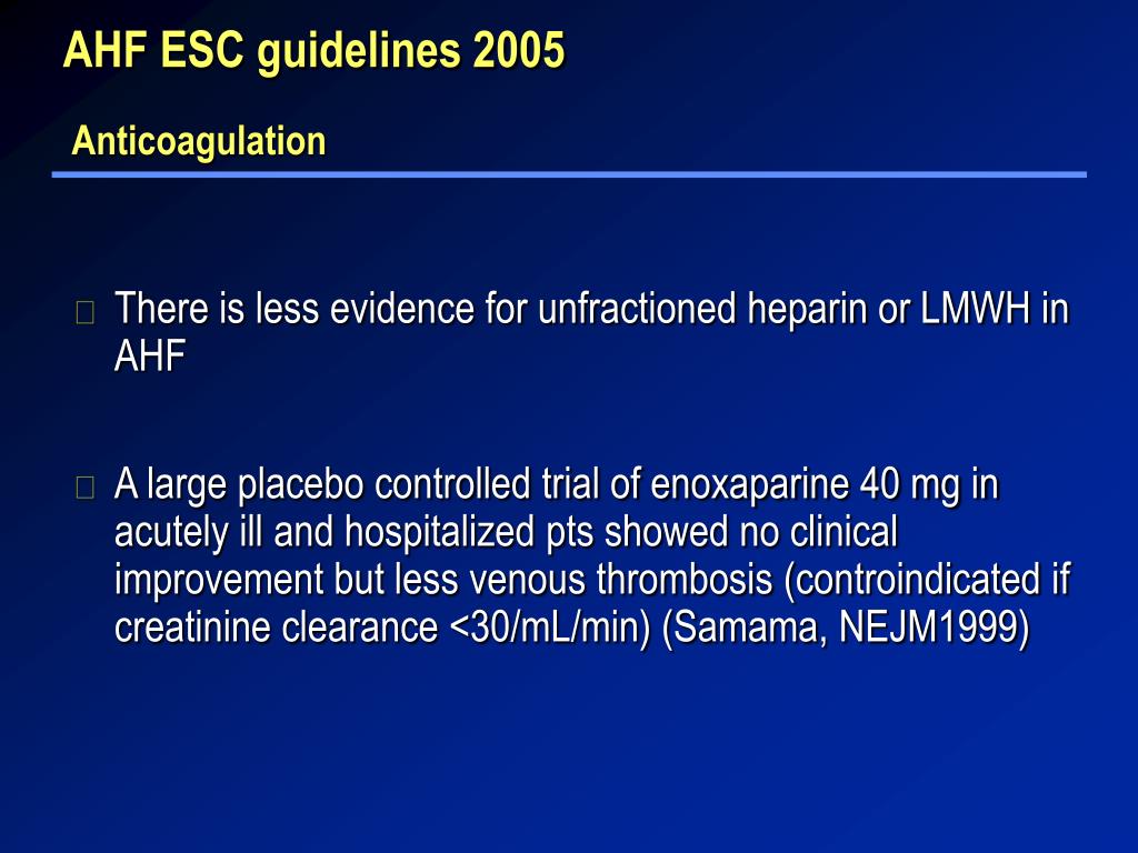 PPT - Terapia anticoagulante ed antiaggregante nel paziente con insufficienza cardiaca: tra ...