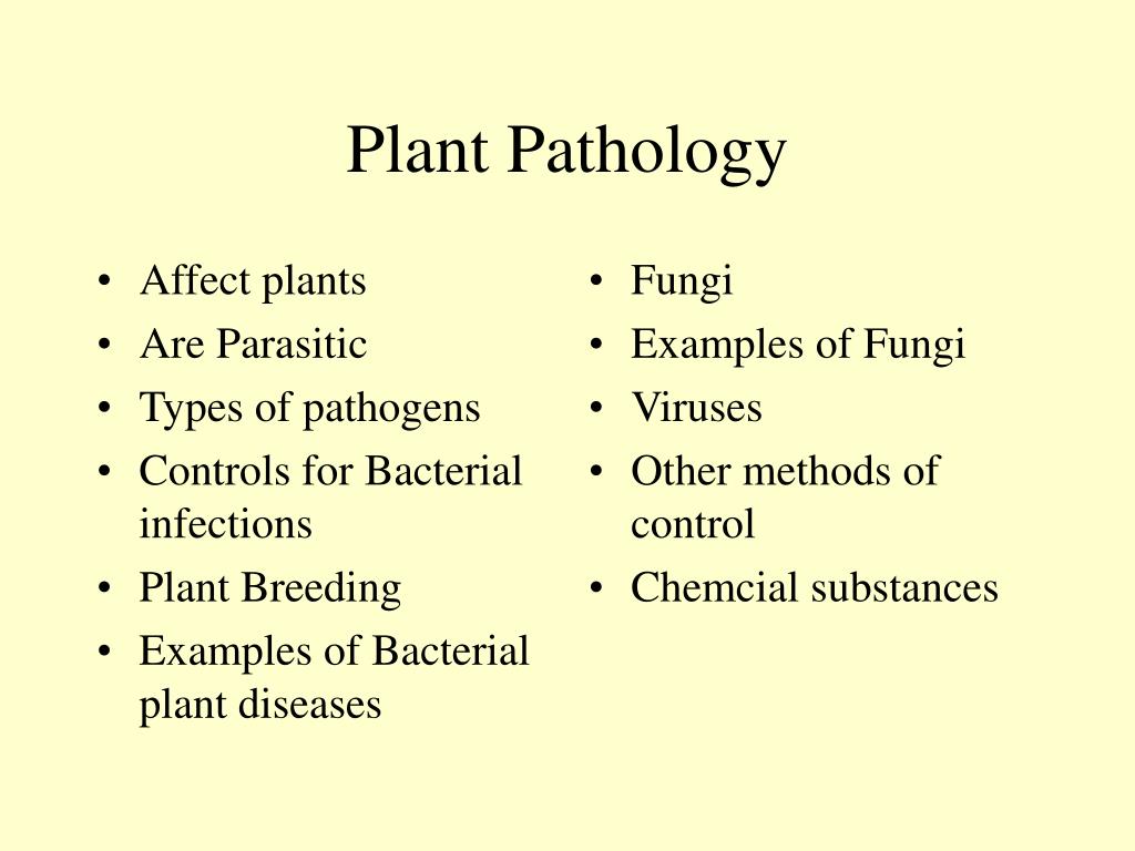 PPT Plant Pathology PowerPoint Presentation, free download ID1207966