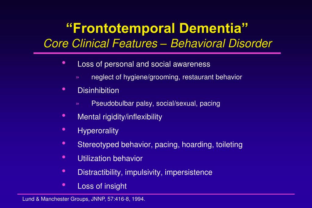 what is frontotemporal dementia
