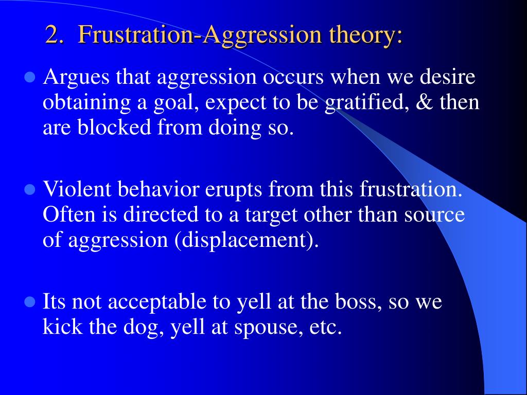 define frustration aggression hypothesis in psychology