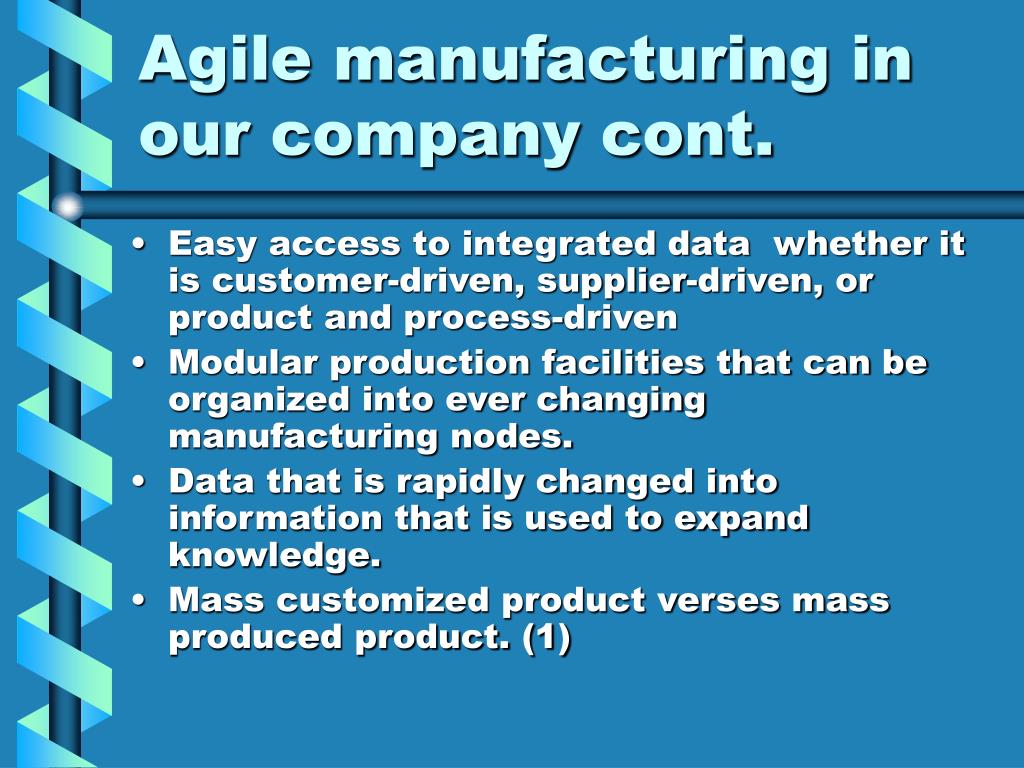 agile manufacturing a systematic review of literature and implications for future research