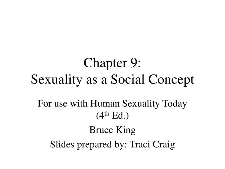 chapter 9 sexuality as a social concept n.