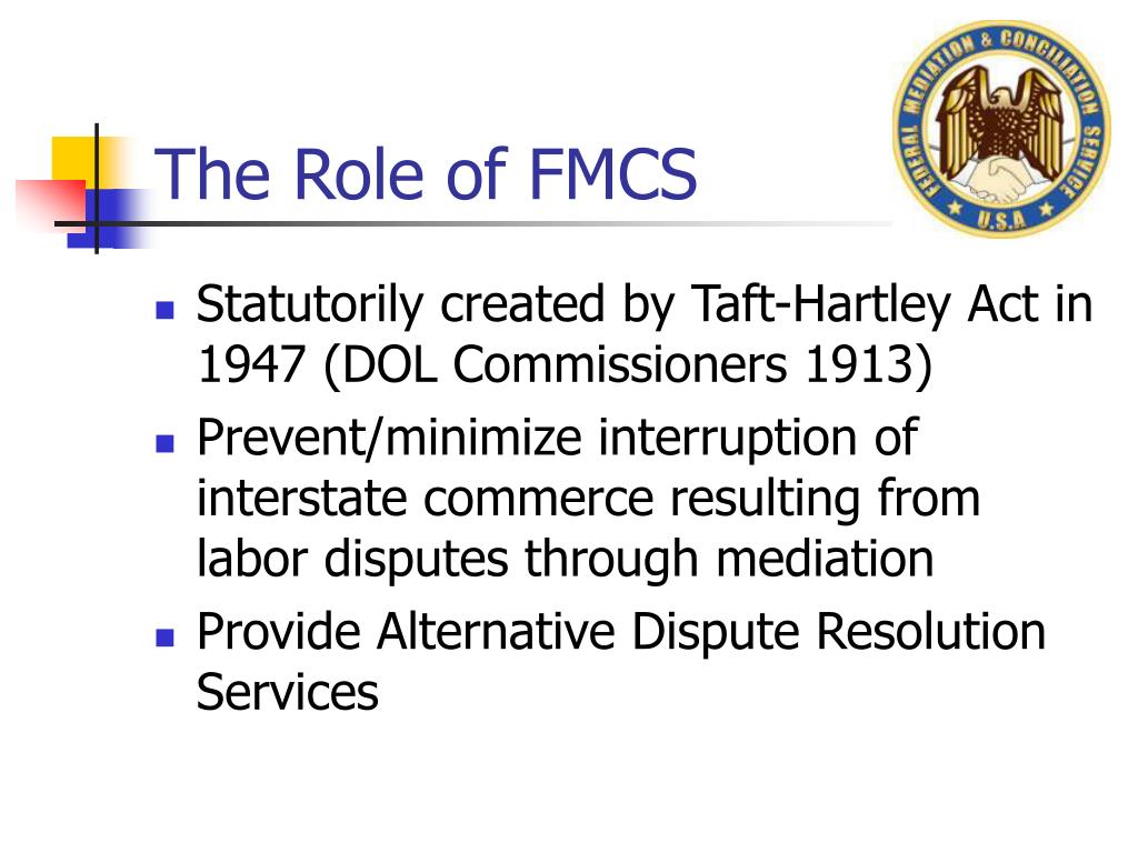 Ppt The Federal Mediation And Conciliation Service Powerpoint