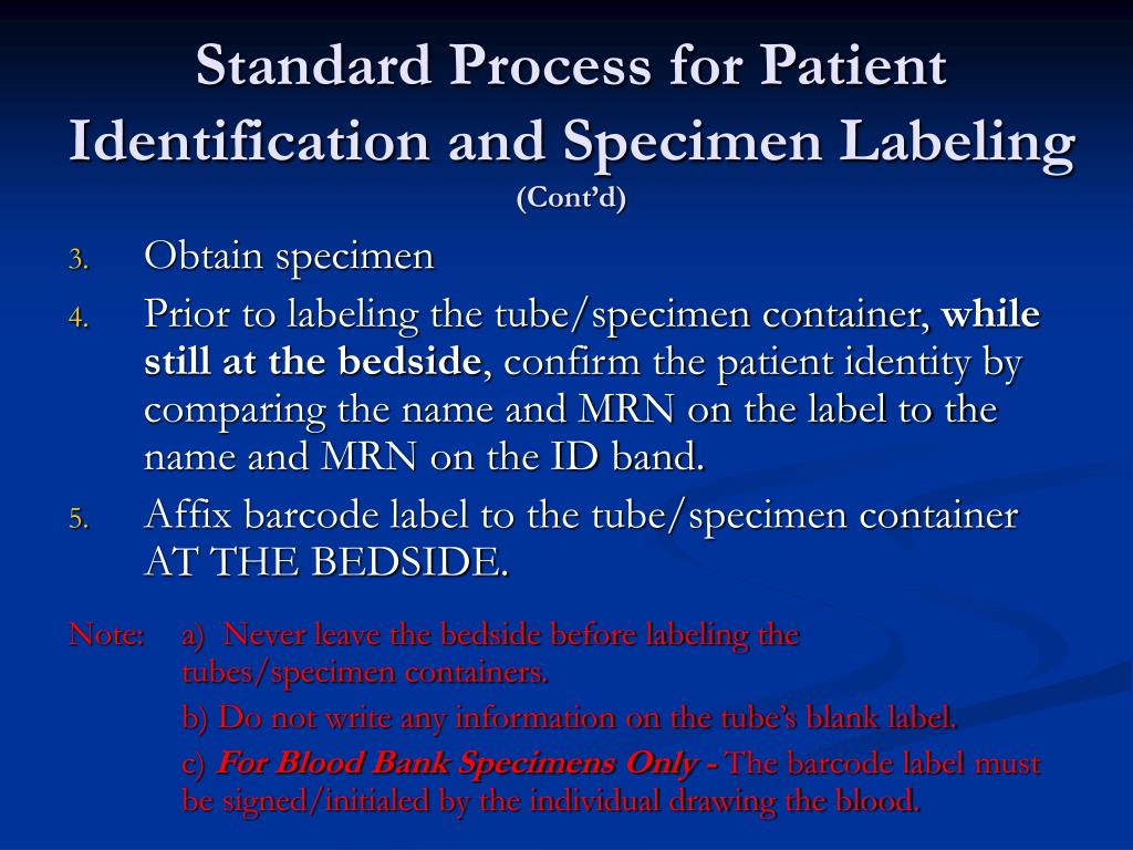 case study 8 1 patient id and specimen labeling