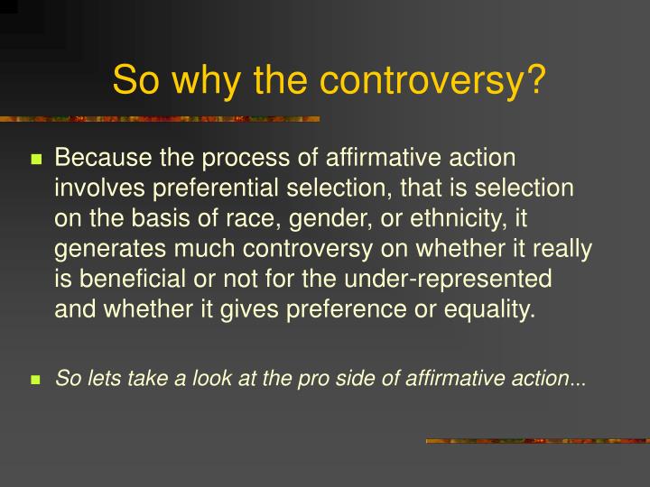 the controversies surrounding affirmative action Living with moral disagreement: the enduring controversy the enduring controversy about affirmative action surrounding educational affirmative action. the controversies surrounding affirmative action Living with moral disagreement: the enduring controversy the enduring controversy about affirmative action surrounding educational affirmative action.