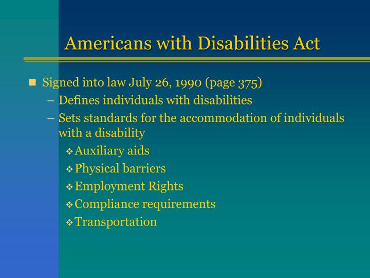 essay on american with disability act People with arthritis are protected by the american with a disability act (ada). essay on american with disability act People with arthritis are protected by the american with a disability act (ada).