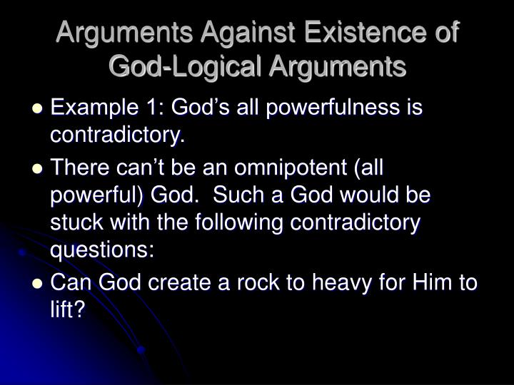 The Argument Against The Existence Of God
