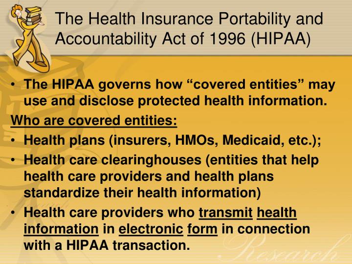the health insurance portability and accountability the health insurance portability and accountability