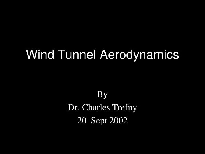 wind tunnel aerodynamics n.