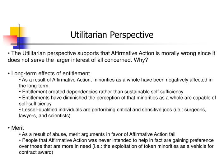 utilitarian view of affirmative action utilitarian view of affirmative action