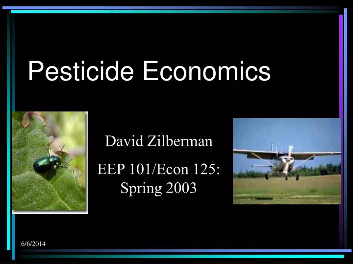 pesticide economics n.