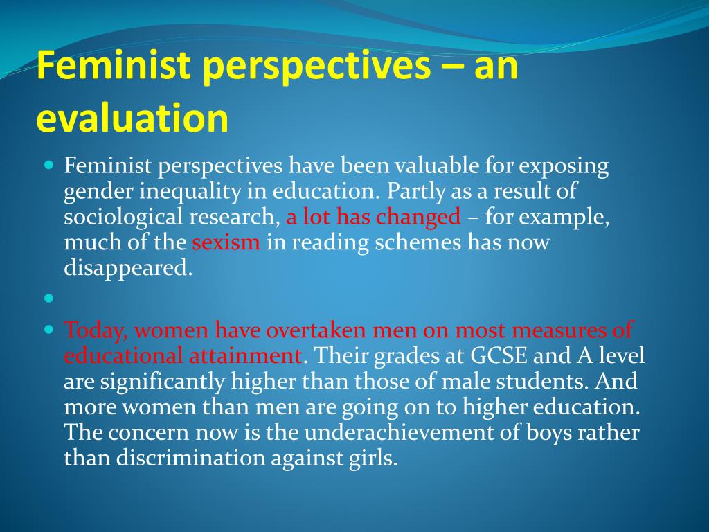 feminist view in education