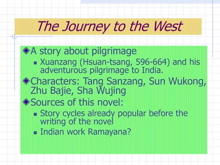 journey west summary