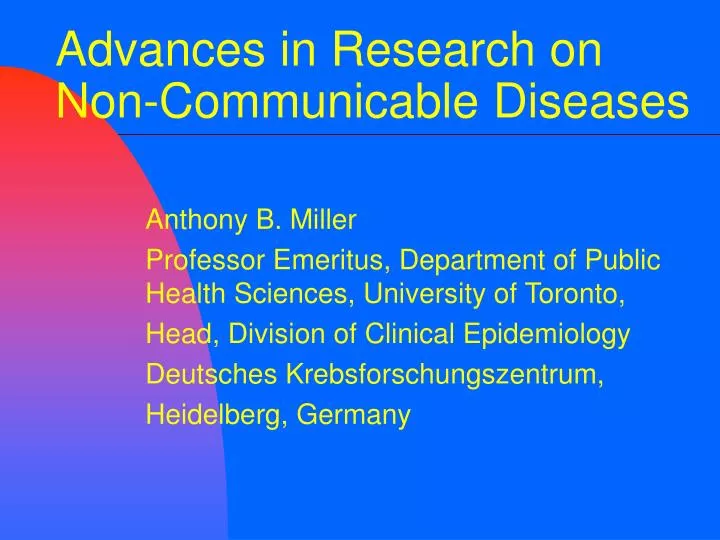 research topics on non communicable diseases