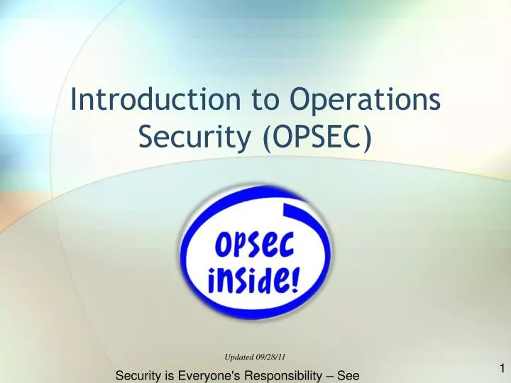 opsec challenges to it opsec challenges to it