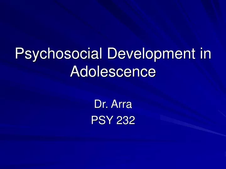 psychological changes in adolescence