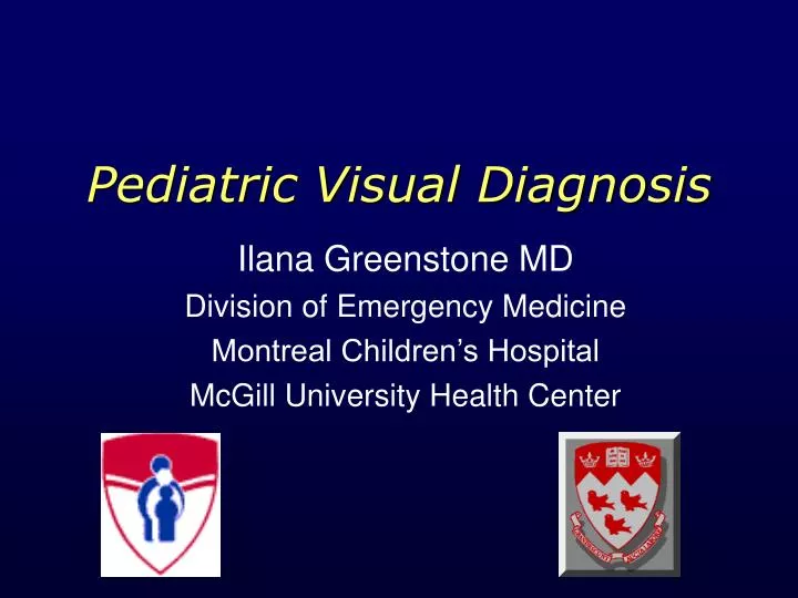 pediatric visual diagnosis n.