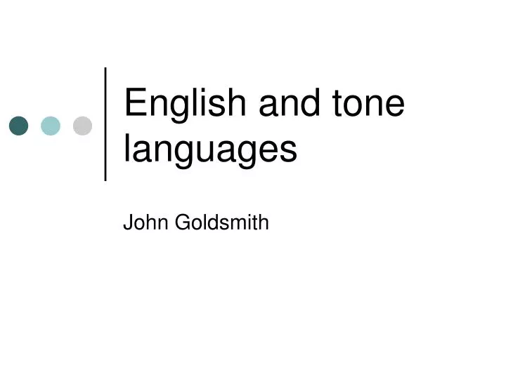 english and tone languages n.