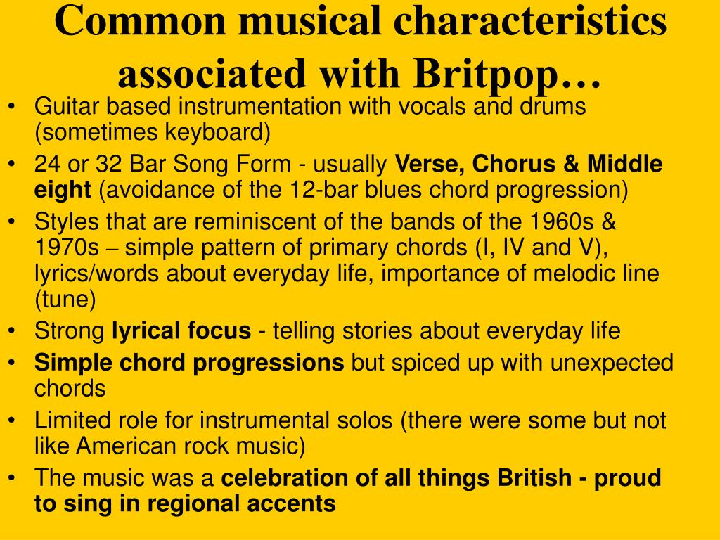 PPT BRITPOP PowerPoint Presentation Free Download ID 1214920 media-a2-timeline-of-music-video-history