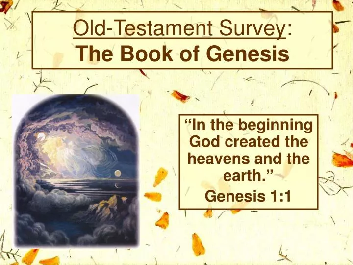old testament survey the book of genesis n.