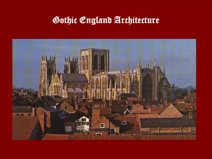 four phases of medieval architecture in england